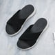 thumbnail image 4 of Sandalias Deslizantes JShteea Con Punta Abierta Mujer Antideslizantes Transpirables Playa Verano Negro 42, 4 of 9