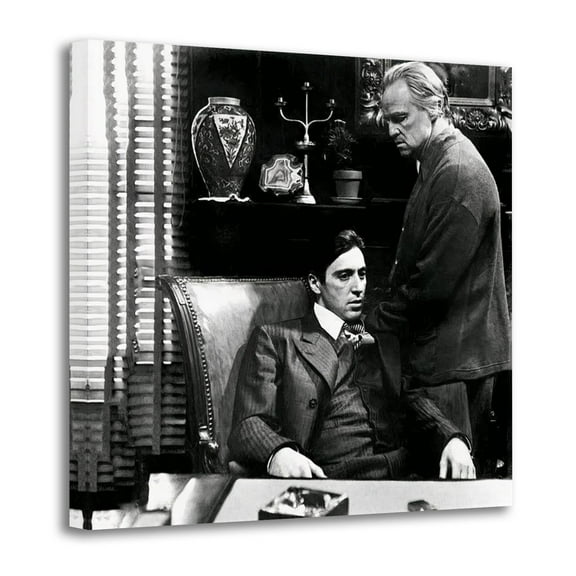 The Godfather Gangster Al Pacino Wall Art Poster Gifts Bedroom Prints Home Decor Hanging Picture Canvas Painting Posters 12x12inch(30x30cm)