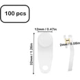 thumbnail image 2 of shiyou-Traverse Tringles à Rideaux 100 Pcs Glisseurs de Rails de Rideaux Clips de Tringle en Plastique Blanc pour Fenêtre Porte Douche, 2 of 4