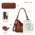 thumbnail image 2 of KL928 Purses for Women Shoulder Handbags Hobo Bags Tote Bag Women's Gifts (D.Yellow Brown), 2 of 7