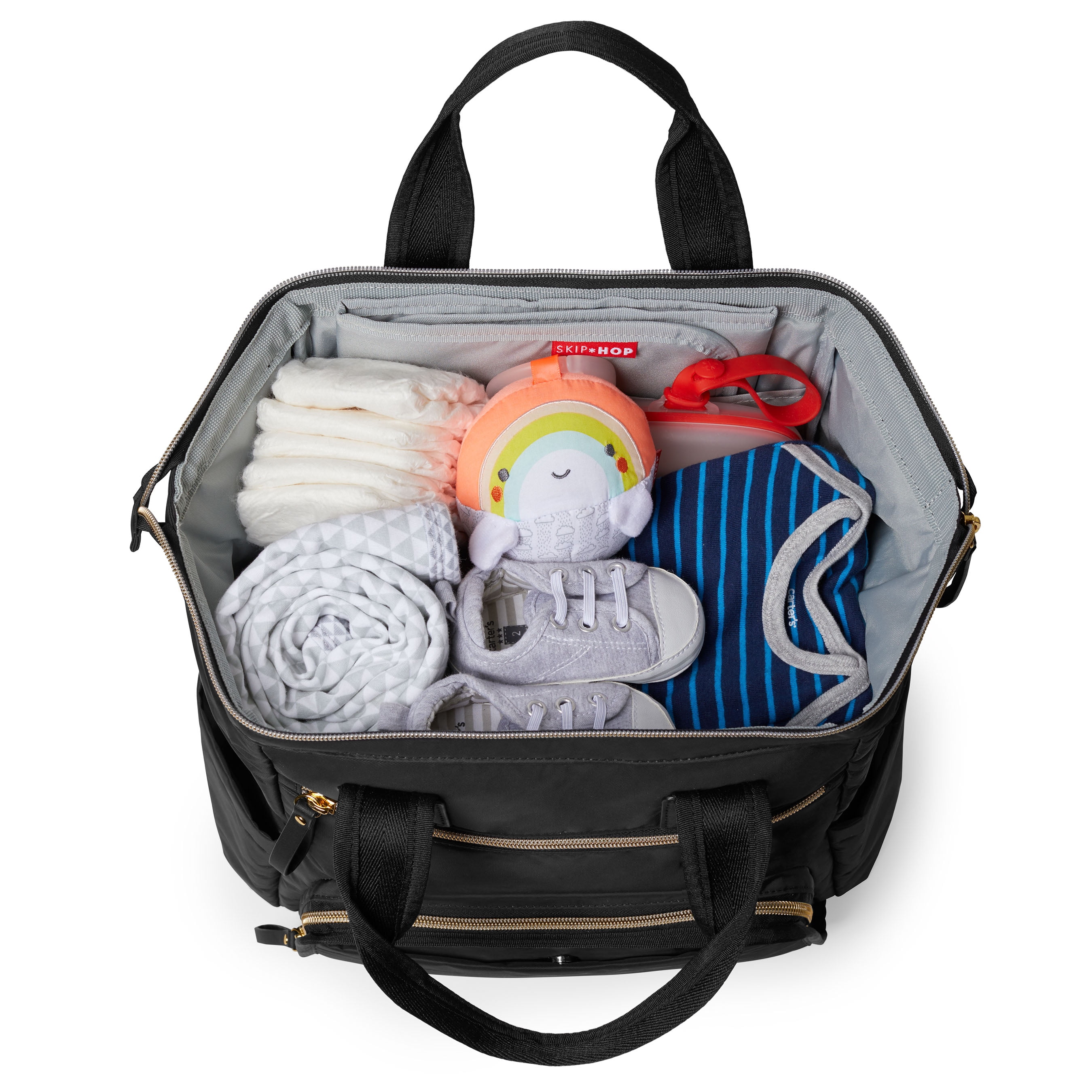 Mainframe Wide Open Backpack Diaper Bag - Black