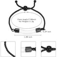 thumbnail image 2 of 316L Stainless Steel Cremation Bracelet for Ashes - Transparent Glass Tube Urn Bangle Memorial Jewelry for Men Women, 2 of 6