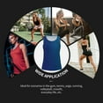 thumbnail image 7 of Fuzoiu teal blue Print Women's Workout Tank Top,Athletic Racerback Sports Tank,Tops Sleeveless Running Loose Fit Yoga Tops,Active Shirts for Yoga, Running, and Gym-X-Large, 7 of 7