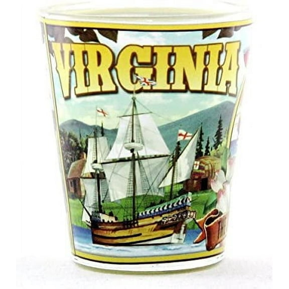 Virginia State Mural Shot Glass jks