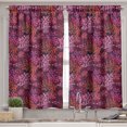 thumbnail image 2 of Ambesonne Nautical Valance & Curtain, Colorful Sea Corals Art, 55"x36", Raspberry and Dark Salmon, 2 of 7
