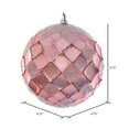 thumbnail image 2 of Vickerman 4.75" Rose Gold Net Beaded Ball, 3 per Bag, 2 of 3