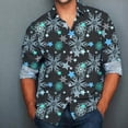 thumbnail image 2 of CENL Men Button Down Shirt Christmas Casual Long Sleeve Party T Dress Up Top Blouse, 2 of 9