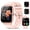 Pink, variant on Smart Watch Fits for Android and IPhone, 1.85 inch Fitness Tracker, Men Women's Smartwatch with Answer/Make Calls/112+ Sports Modes/Message Reminder, IP68 Waterproof, for Gift Black
