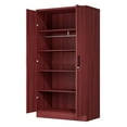 thumbnail image 4 of Pemberly Row Armoire Garde-Robe Moderne en Bois à Deux Portes en Acajou, 4 of 10
