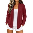 thumbnail image 2 of CHUMUD Women's Short Cardigan Cotton Open Front Knitwear Lightweight Fall Casual Top, S-3XL, 2 of 9