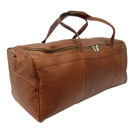 Piel Leather Travelers Select Large Duffel Bag - Saddle