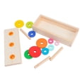 thumbnail image 4 of Puzzle Game Wooden Tower, Smooth Edges Safe 10 Rings Wooden Tower Enhance Logic Thinking  for Kids Small Size, 4 of 7