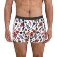 thumbnail image 7 of Disketp Red Blue Leaves Men's Boxer Briefs,Soft and Breathable Cotton Underwear with ComfortFlex Waistband, 7 of 7
