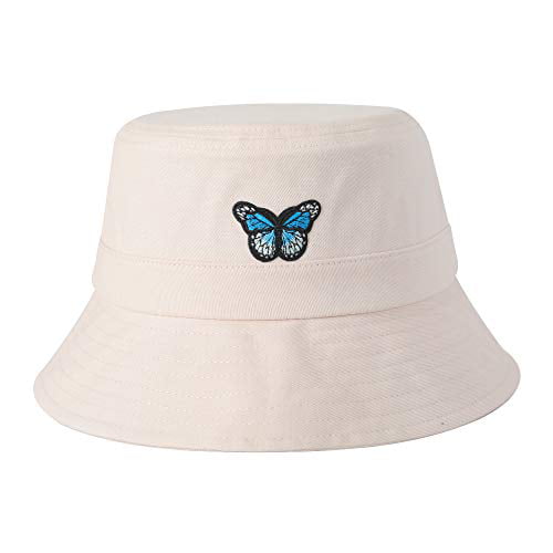 ZLYC Fashion Print Bucket Hat Summer Fisherman Cap for Women Men 