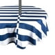 thumbnail image 1 of Mantel de exterior Design Imports con cremallera 52 redondo azul náutico, 1 of 1