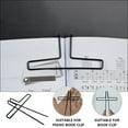 thumbnail image 3 of Shisuyan 2Pcs Novel Music Paper Clips Musical Notes Clips Metal Music Book Clips, 3 of 8