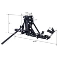 thumbnail image 2 of 800LBS Motorcycle Trailer Hitch Scooter Hauler Mount Rack 2" Motorcycle Tow Carrier Receiver Heavy Duty Steel,, 2 of 2