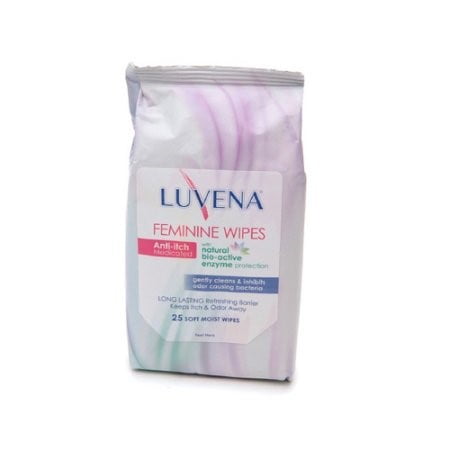 Luvena Anti-Itch Medicated Wipes, Resealable Pack 25 Each