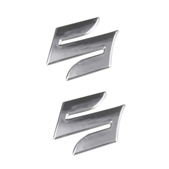 2pcs/set S Logo 3d Motorcycle Body Trunk Decor Styling Decals Sticker For Suzuki Mengxi