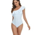 thumbnail image 3 of Vedolay Girls Swimsuit Vintage One Piece Swimdress Tummy Control Shaping Swimsuit Bathing Suit,White L, 3 of 5