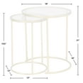 thumbnail image 5 of FirsTime & Co. Gold Stark Nesting End Table 2-Piece Set, Modern, Painted, Round, Metal, 18 x 18 x 21 in, 5 of 5