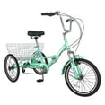 thumbnail image 2 of MOPHOTO Folding Adult Tricycle 7-Speed, 20" Three Wheel Cruiser Bike with Basket, Foldable Tricycle for Women, Men, Seniors,Fold up Adult tricycle, 2 of 13