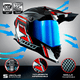 thumbnail image 3 of Casco . Cross AXS BERETTA Rojo XL 2025, 3 of 9
