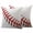 Red White, variant on 2 Pack Outdoor Waterproof Throw Pillow Covers,USA Baseball Red Needle Stripe Decorative Square Patio Pillowcases for Chair Couch Sofa 16x16in