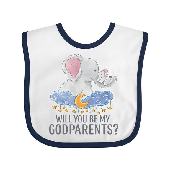Inktastic Will You Be My Godparents? Boys or Girls Baby Bib
