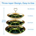 thumbnail image 3 of Frog Plastic Disc Iron Pillar Dessert Table Bracelet Holder 32cm/12.5in Height Plates 21cm/24cm/27cm, 3 of 6