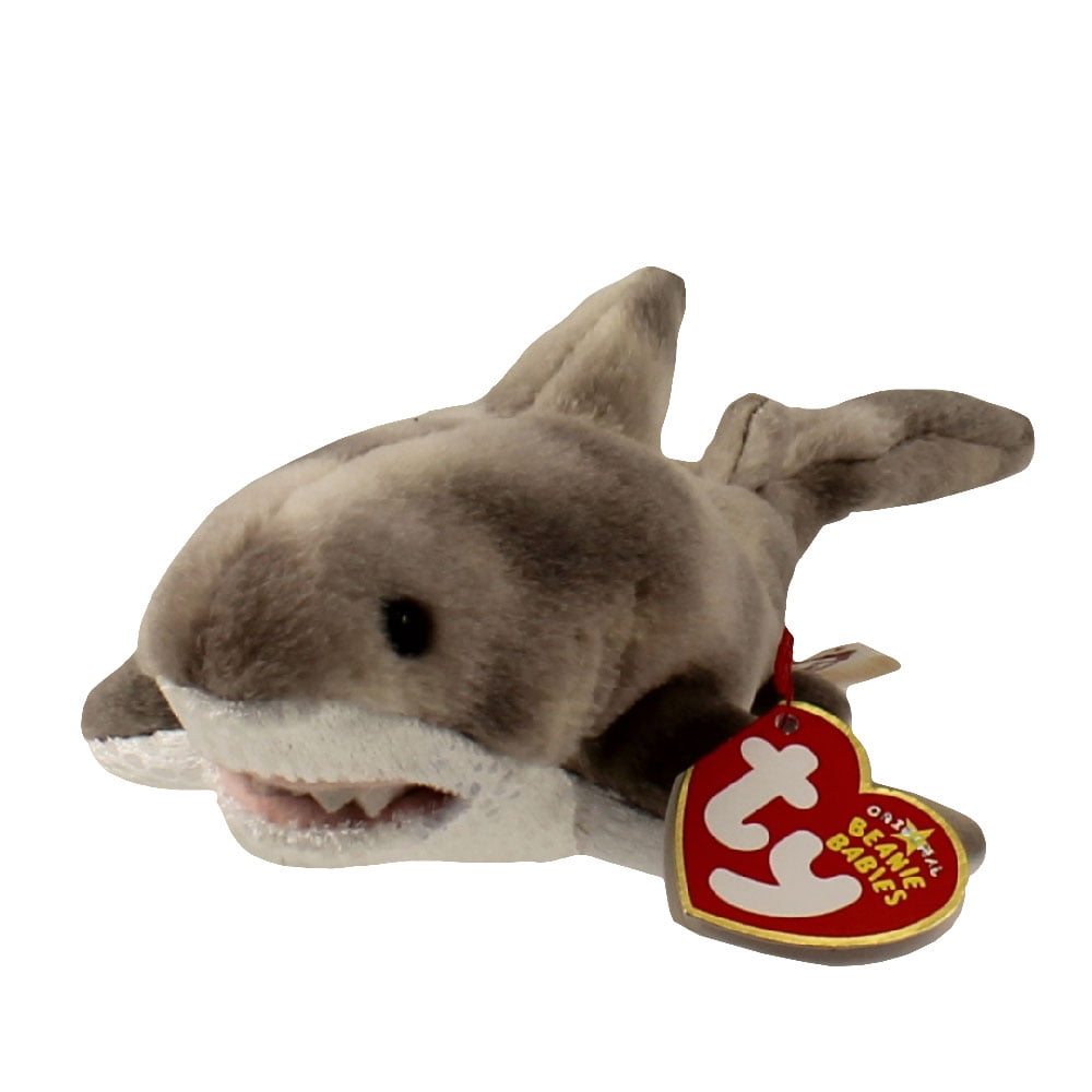 Details about   TY Beanie Baby 10.5 inch CRUNCH the Shark - No Hang Tag 
