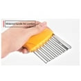thumbnail image 2 of Stainless Steel Vegetable Cutter Stainless Steel Potato Cutter French Fries Cut Kitchen Corrugated Knife Potato Cutter for French Fries, 2 of 2