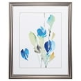 thumbnail image 2 of HomeRoots 27" X 33" Gunmetal Gray Frame Delicate Blue Floral I 366011-Gunmetal Gray, 2 of 2
