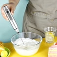 thumbnail image 2 of BRIGHTFUFU USB Stainless Steel Electric Whisk for Kitchen Use Silver Easy to Clean NonSlip Grip Simple Operation 1 Set, 2 of 8