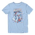 thumbnail image 2 of Marvel Comics Retro Men's Avengers Star Spangled Heroes T Shirt (Light Blue, S-XXL), 2 of 4