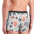 thumbnail image 4 of Rateoe Starfish Shell Mens Boxer Briefs Poly Spandex Performance Boxer Briefs Underwear Hem Boxer Briefs - Large, 4 of 8
