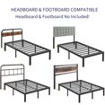 COMASACH 14" King Metal Platform Bed Frame, Heavy Duty Mattress