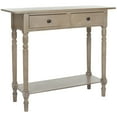 thumbnail image 2 of SAFAVIEH Rosemary 2-Drawer Console Table Vintage Grey, 2 of 4