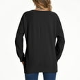 thumbnail image 6 of AherBiu Crewneck Sweatshirts for Women Long Sleeve Drop Shoulder Fall Casual Loose Basic Pullover Tops, 6 of 6