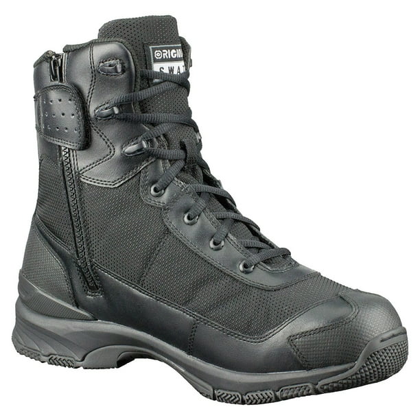interceptor men's guard zippered ankle high work boots