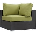 thumbnail image 5 of Modway Convene 9 Piece Outdoor Patio Sectional Set in Espresso Peridot, 5 of 6