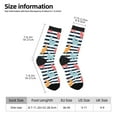 thumbnail image 4 of Goofa Colorful Llama Printed Men's Crew Socks, Soft Durable Breathable Moisture-Wicking with Odor Control Cotton socks, 4 of 9