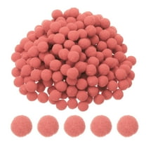 0.3inch Pom Poms for Crafts, 2000pcs Small Pompoms for Crafts Mini Puff Balls Bulk High Elasticity Fuzzy Balls for Hats Christmas Art, Orange Red