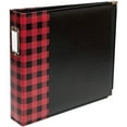 thumbnail image 2 of We R Designer Faux Leather D-Ring Album 12"X12"-Buffalo Check Red, 2 of 2