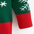 thumbnail image 7 of Zwiiyzr Baby Girl Boy Knit Christmas Sweater Blouse Toddler Pullover Sweatshirt Crewneck Long Sleeve Tops for Kids Fall Winter Clothes Knitwear 2-7Y Green, 7 of 7