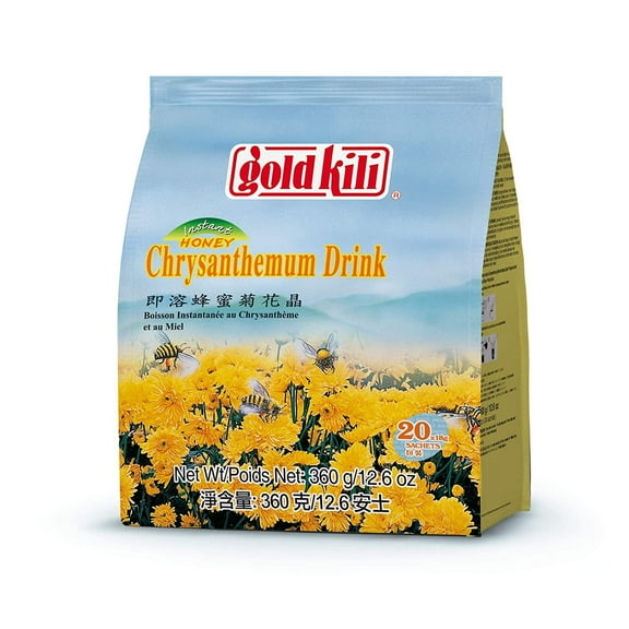 Gold Kili Instant Honey Chrysanthemum Tea, 20 Sachets, 12.6 Ounces