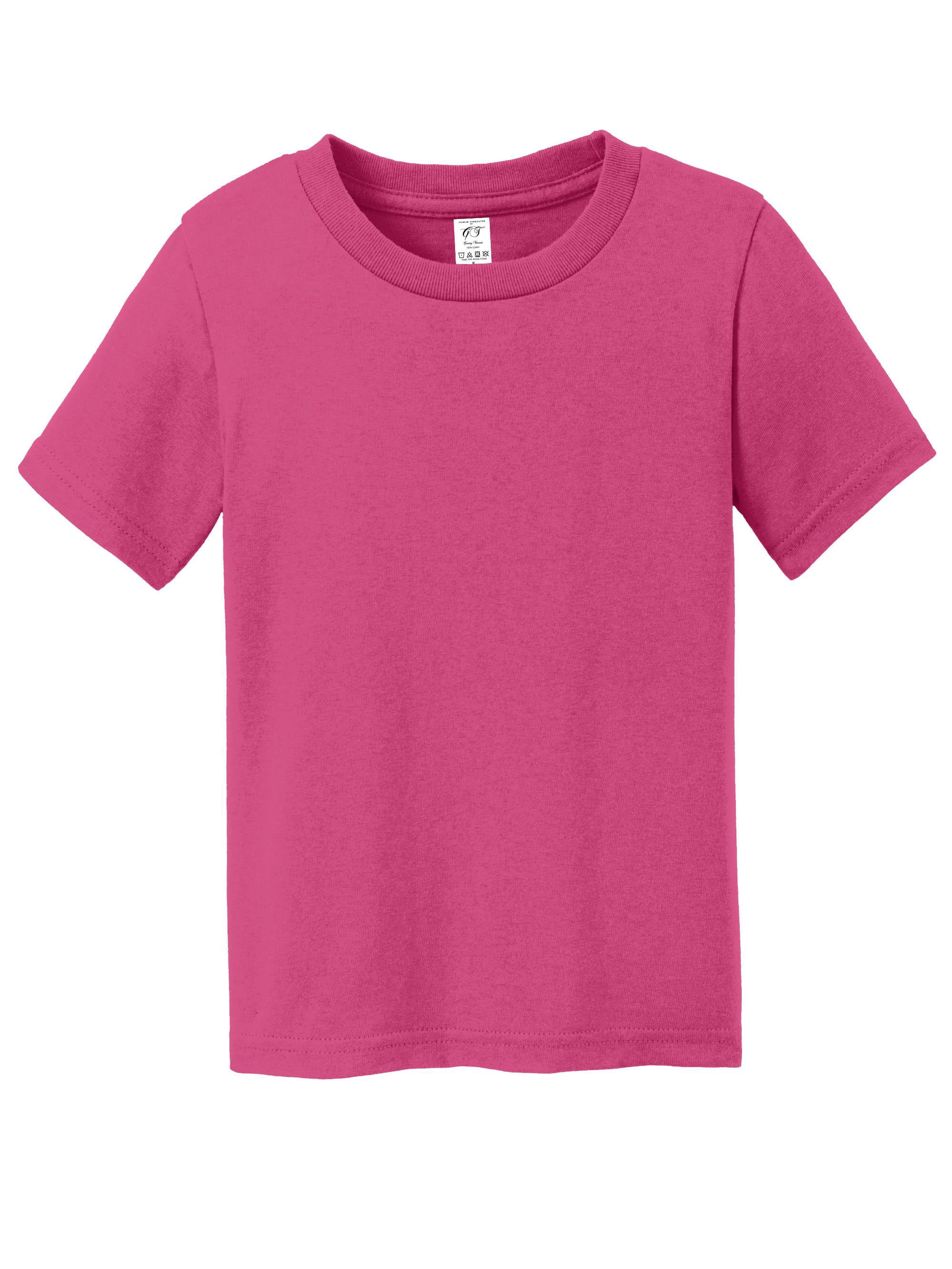Gravity Threads Toddler Soft Cotton Short-Sleeve T-Shirt - Sangria - 3T