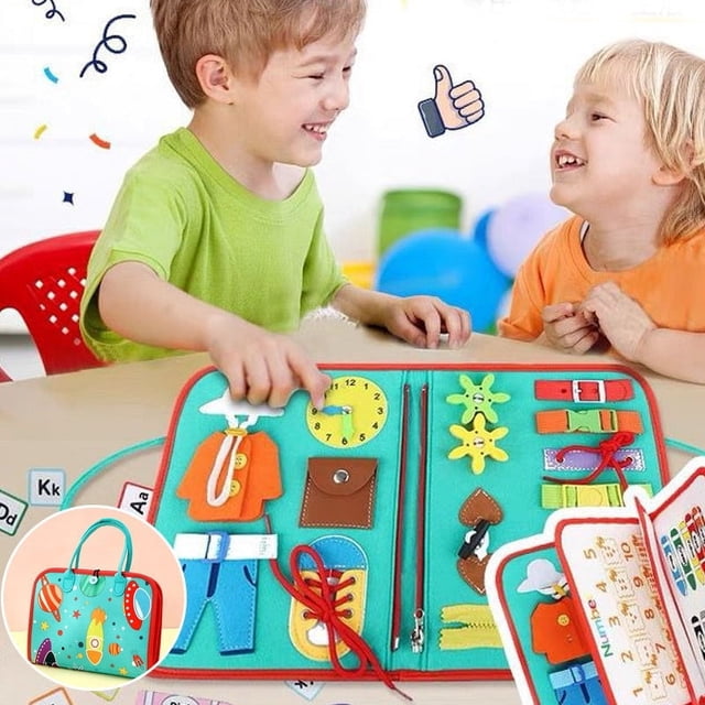 TopLLC Tools&Home Improvement Toddler Busy Board Toys Introduce Your Little One To A World Of Learning And Exploration With Our Toddler Busy Board a board
