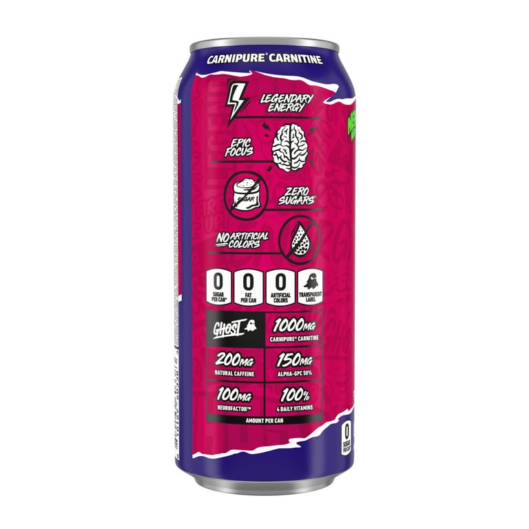 GHOST® ENERGY Zero Sugars Energy Drink, Welch's Grape-Cran, 200mg