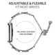 thumbnail image 4 of For Xiaomi Redmi Watch 4 Watchband Heart Clover Decor Silver Zinc Alloy Metal Strap, 4 of 5